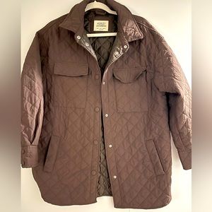 Brown jacket new never worn light puffer like